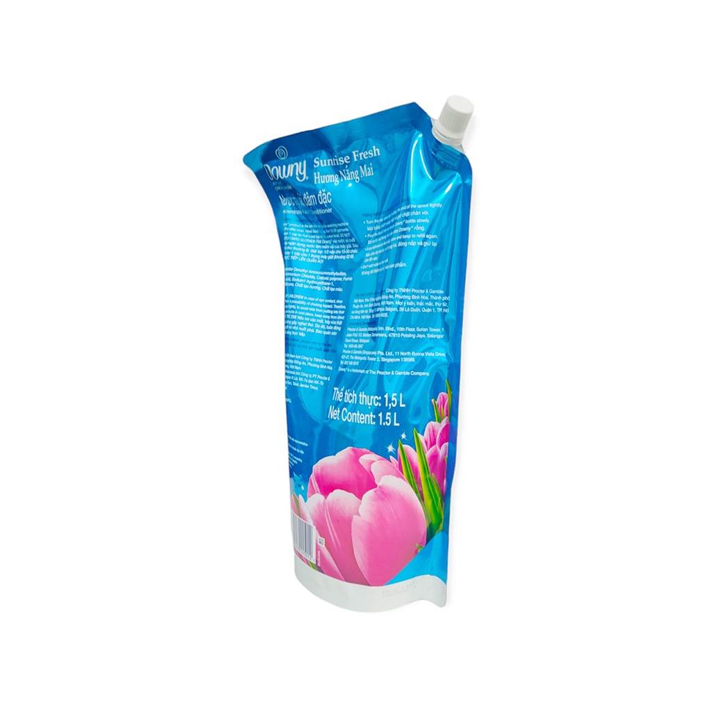 Nước Xả Downy Nắng Mai Túi 1,5 Lít Hương Nước Hoa Ngăn Mùi Hôi