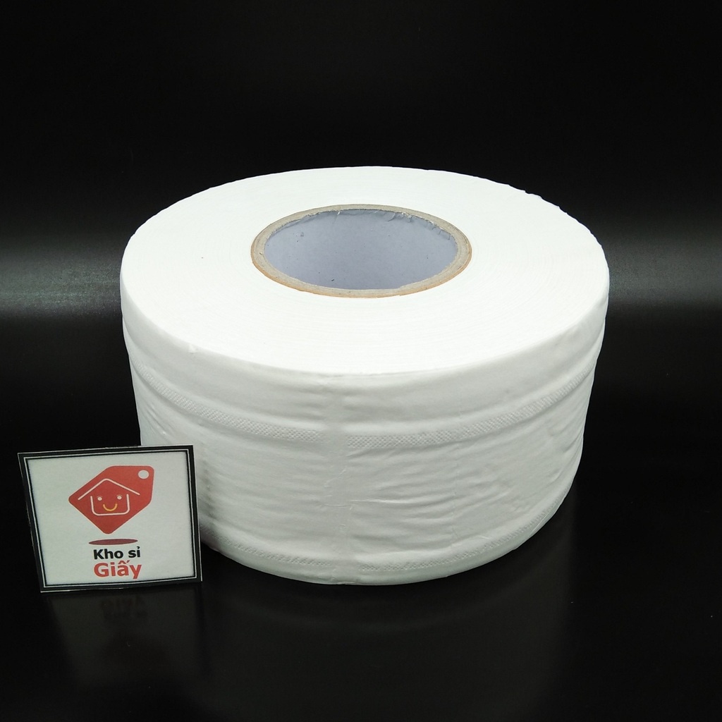 Combo 10 cuộn giấy vệ sinh 500g Chikool - Giấy công nghiệp cuộn lớn