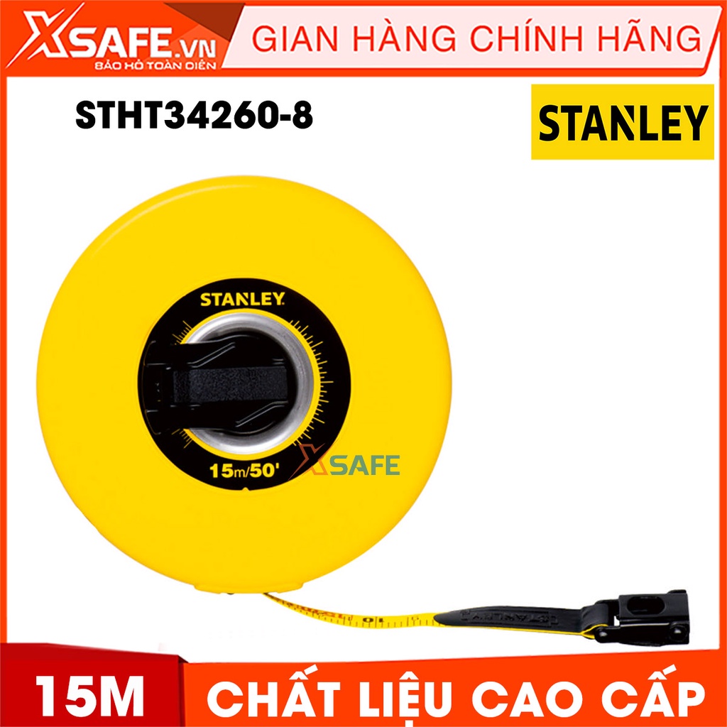 Thước dây sợi thủy tinh STANLEY lưỡi sợi thuỷ tinh mềm dẻo Thước cuộn Stanley thiết kế nhỏ gọn linh hoạt, chịu nhiệt tốt