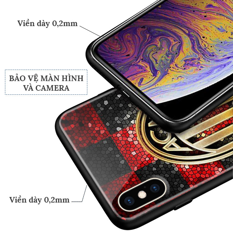 Ốp Cao Cấp In Hình ACMilan NIXON Iphone 6S/6S Plus/7/7Plus/8/8Plus/X/Xs/Xs Max/11/11 Promax/12/12 Promax