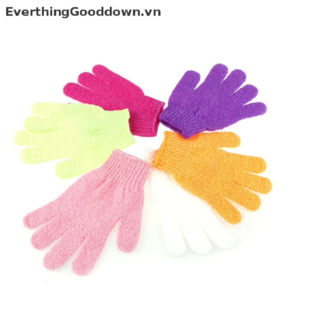 Everthinggooddown Găng tay đi tắm Massage Toàn Thân Tẩy Tế Bào Chết Bằng Bọt Biển