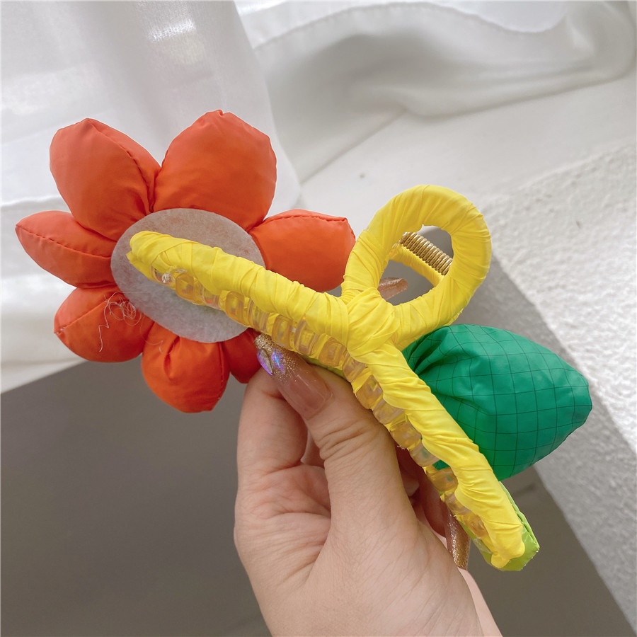 Kẹp Tóc Hình Hoa Hướng Dương Màu Sắc Ngọt Ngào Thời Trang Cho Nữ