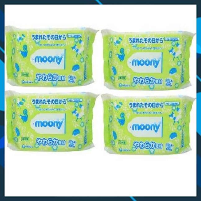 Khăn ướt Moony nội địa Nhật gói 80 tờ NB