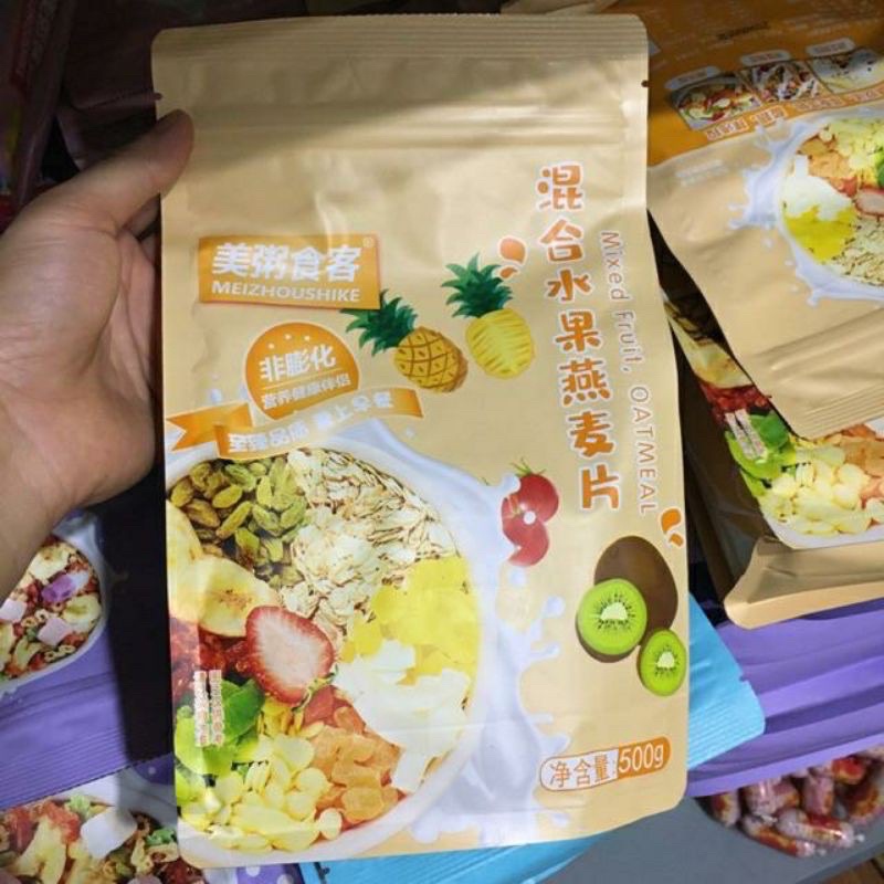 Ngũ cốc sữa chua hoa quả,ngũ cốc,ngũ cốc giảm cân ăn kiêng 500gr