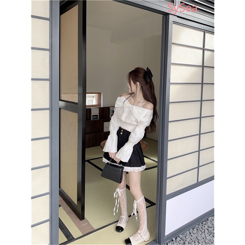 Áo Sơ Mi Phối Nơ Thời Trang Mùa Thu Pháp Dành Cho Nữ