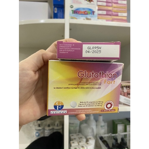 Viên ngậm trắng da Glutathion Fort