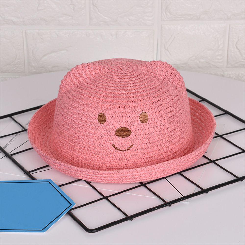 Nón Cói 52cm Che Nắng Đính Tai Gấu Dễ Thương Cho Bé