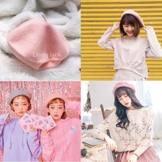 MŨ NỒI HỒNG PASTEL ĐẸP