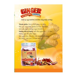 COMBO 20 VIÊN NGẬM GỪNG KHÔNG ĐƯỜNG- GINGER CANDY