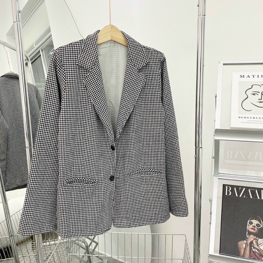 Áo khoác vets blazer túi chất vải 2lớp lót dày dặn phong cách hàn quốc | BigBuy360 - bigbuy360.vn