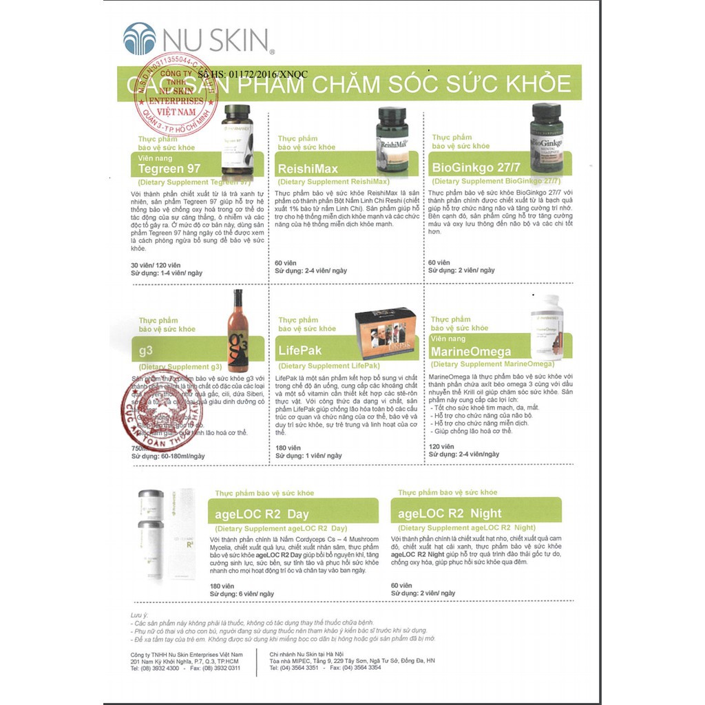 NUSKIN AGELOC R2 THANH LỌC, KHÔI PHỤC SINH LỰC