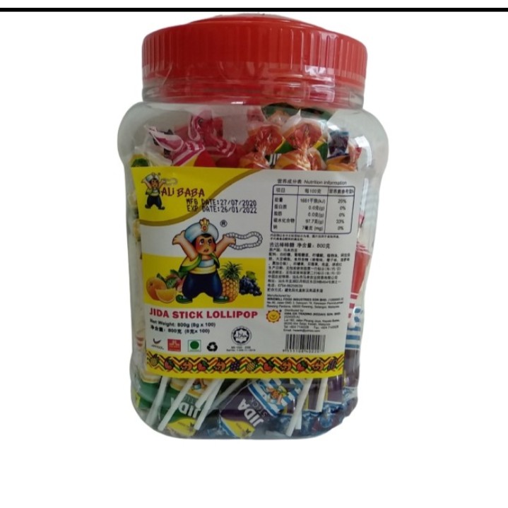 Kẹo mút jida hàng nhập khẩu Mã lai (Hoki)