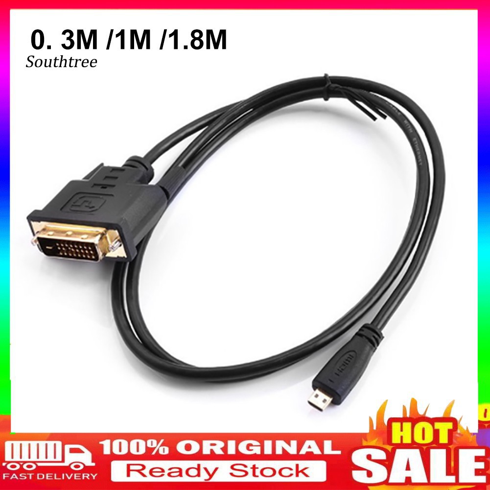 L Cáp Chuyển Đổi Đầu Cắm Hdmi Sang Dvi 24+1pin 0.3/1/1.8m 27 23