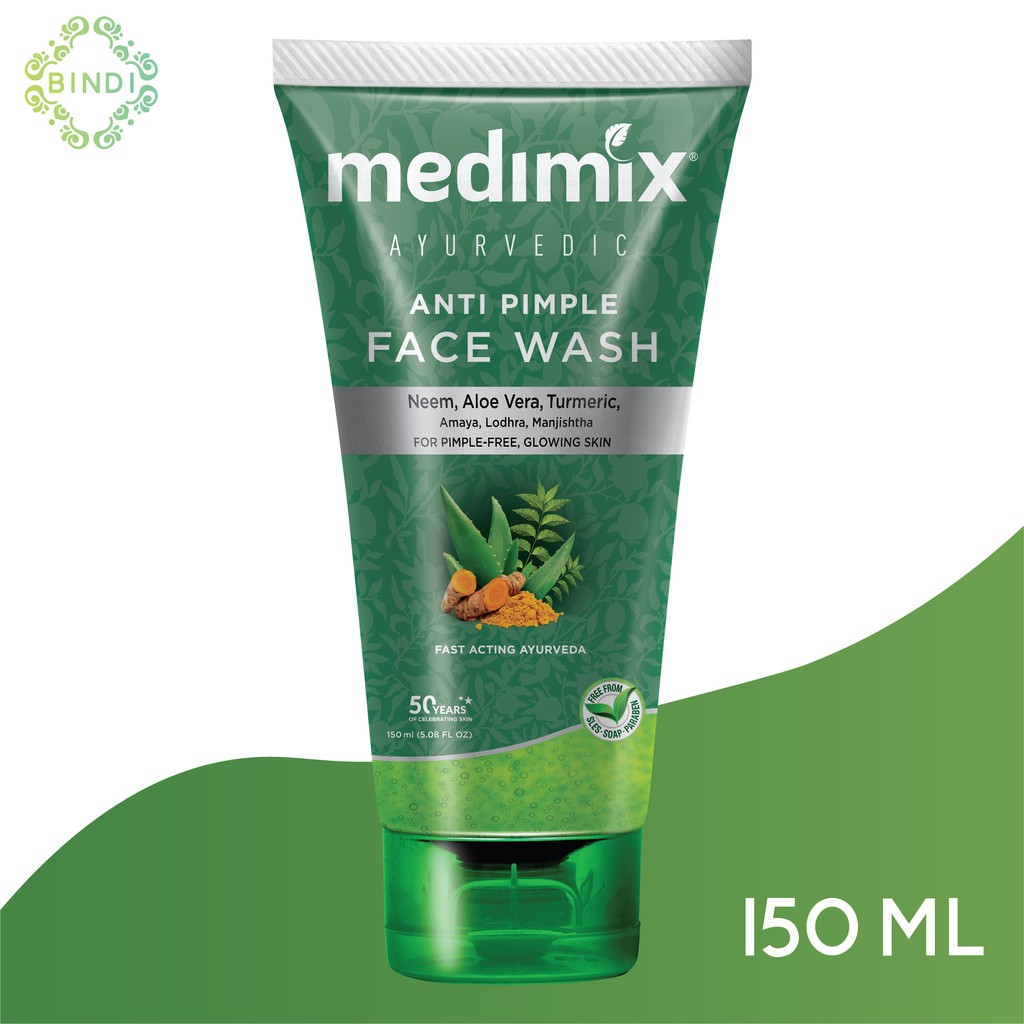 Combo Mặt nạ Medimix Anti Pimple Cleanser - Sữa rửa mặt Medimix Ngừa Mụn 150ml/tuýp