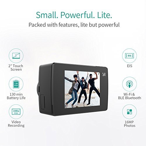 Camera hành động YI Action Cam YI Lite 4K - Phiên bản USA, quốc tế