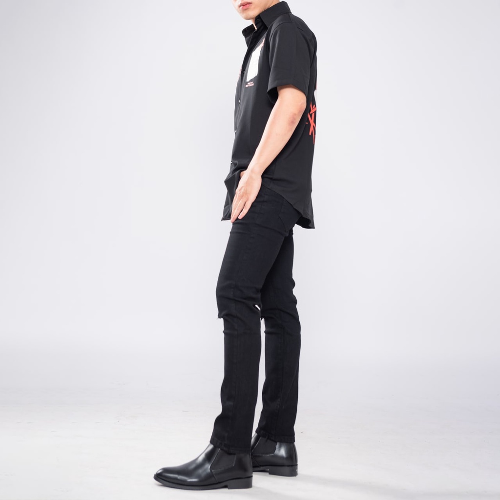 Quần bò skinny rách gối nam đen bigsize MALTRIK chất jeans cao cấp co dãn 4 chiều cực đẹp có size lớn