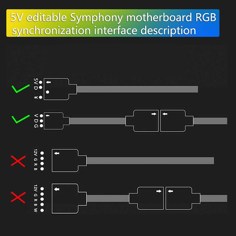 Bộ Chia Cổng 12 Cổng 5v 3 Pin Argb Hub Rgb Led Cho Asus / Msi 5v 3pin