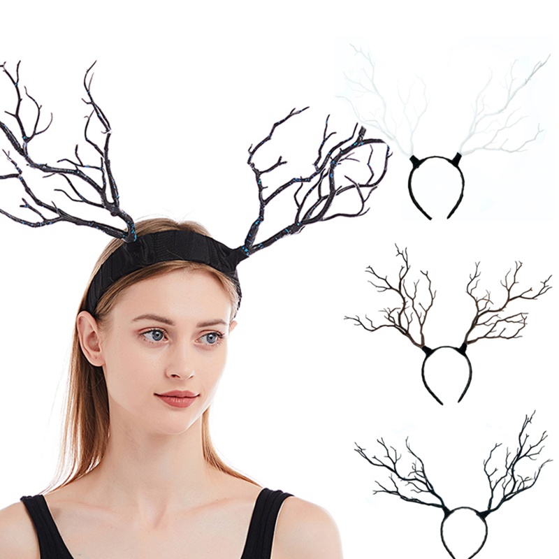 Cài Tóc Nhựa Hình Sừng Tuần Lộc Hoạt Hình Cho Bé Gái