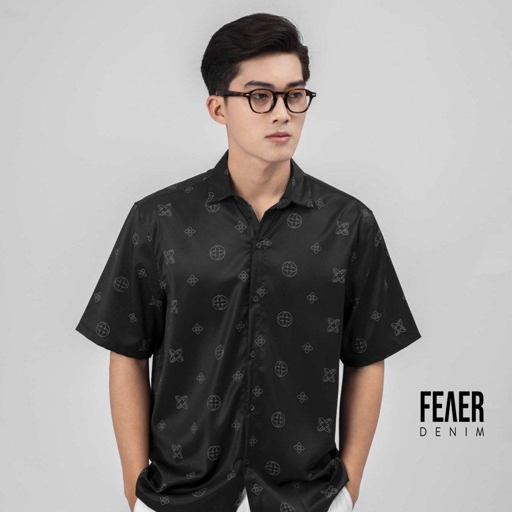 Áo sơ mi nam FEAER DENIM chất thoáng khi nhẹ thoải mái vải lụa MONOGRAM | BigBuy360 - bigbuy360.vn