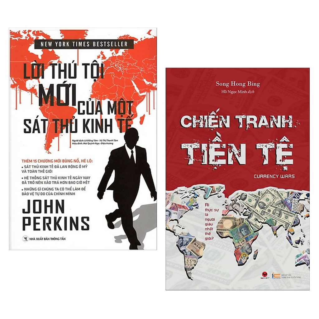 Sách - Combo Lời Thú Tội Của Một Sát Thủ Kinh Tế + Chiến Tranh Tiền Tệ 1 - Ai Thực Sự Là Người Giàu Nhất Thế Giới