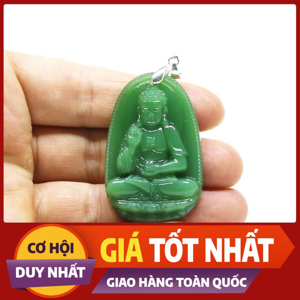((XẢ KHO )) MIỄN PHÍ VẬN CHUYỂN - cầu tài lộc - may mắn - Mặt dây chuyền phật A Di Đà - Phật bản mệnh người tuổi Tuất, H