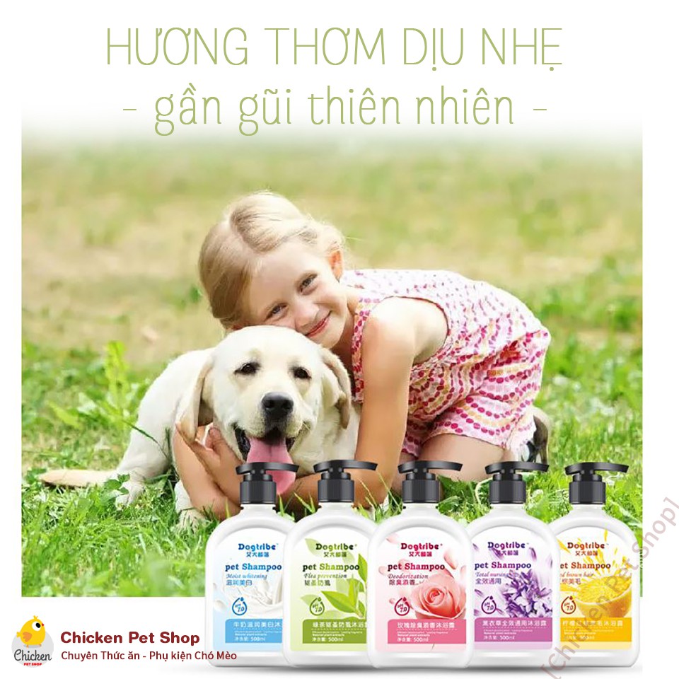 Sữa tắm Chó Mèo Dogtribe 500ml (Nhiều Hương Lựa Chọn)