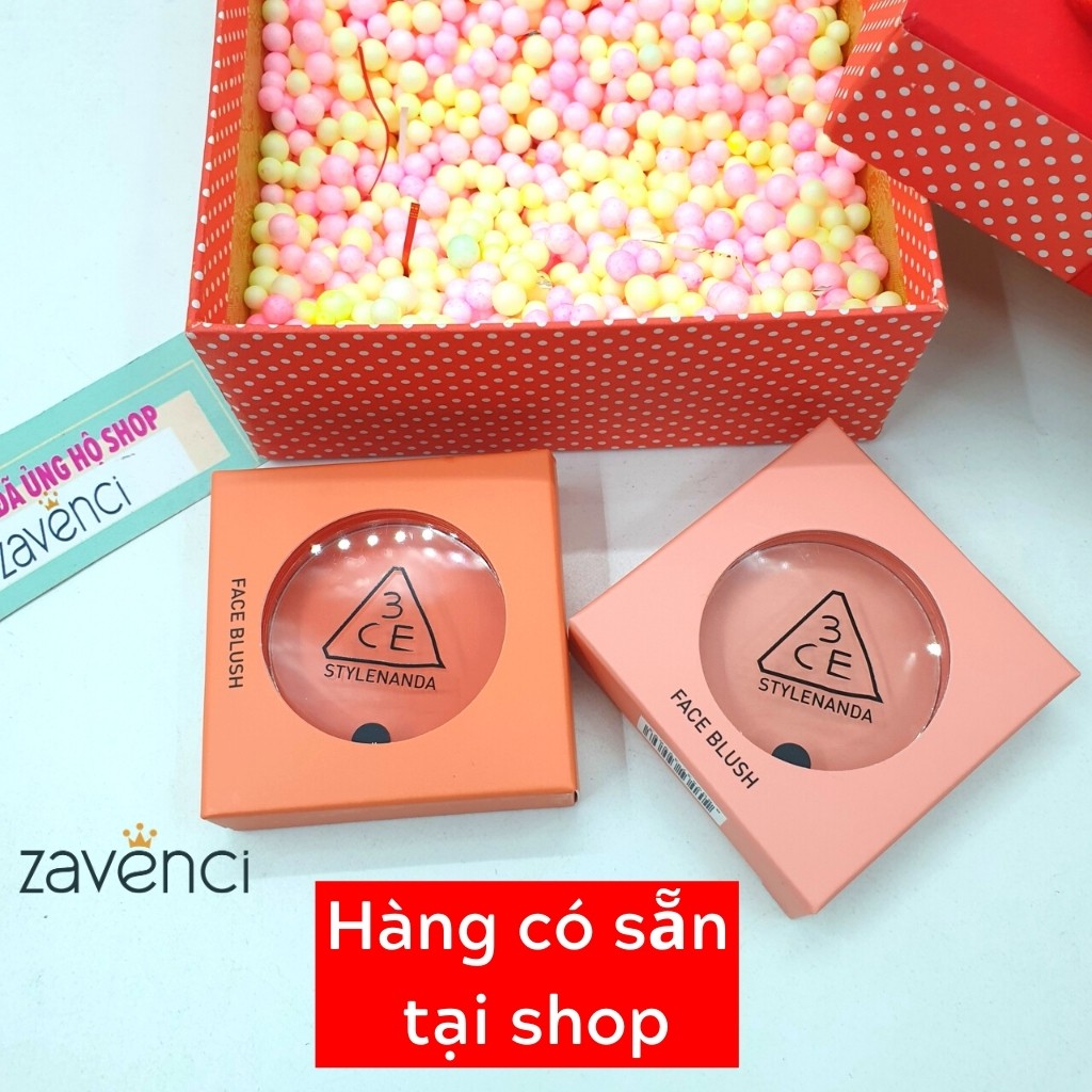 Phấn má hồng 3CE Face Blush Hàn Quốc dạng nén trang điểm nữ 5,5g - ZAVENCI Official