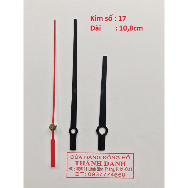 Bộ máy râu kết nối nhạc trục 5mm - kim đen dài 10.8cm