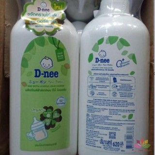 (Mẫu mới) Nước rửa bình sữa Dnee dạng chai 620ml