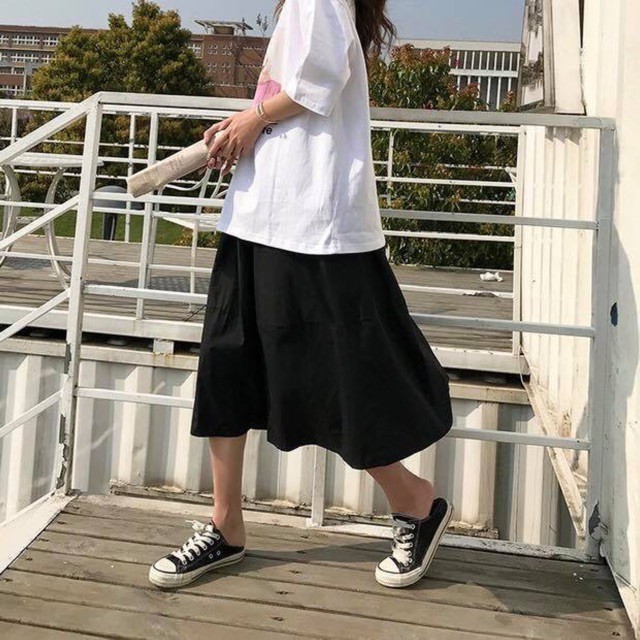 Chân Váy Kaki Form Dài Hình Thật Vải Bao Đẹp - Chân Váy Kaki Dài - Chân Váy Chữ A - Chân Váy Dài Qua Gối CV03 | BigBuy360 - bigbuy360.vn