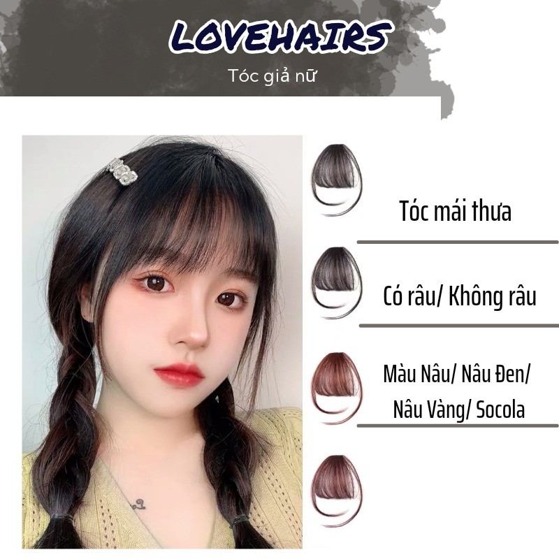 Tóc Mái Thật 3D Hàn Quốc Mang Đến Vẻ Đẹp Cuốn Hút Hơn_TG901 - Love Hairs