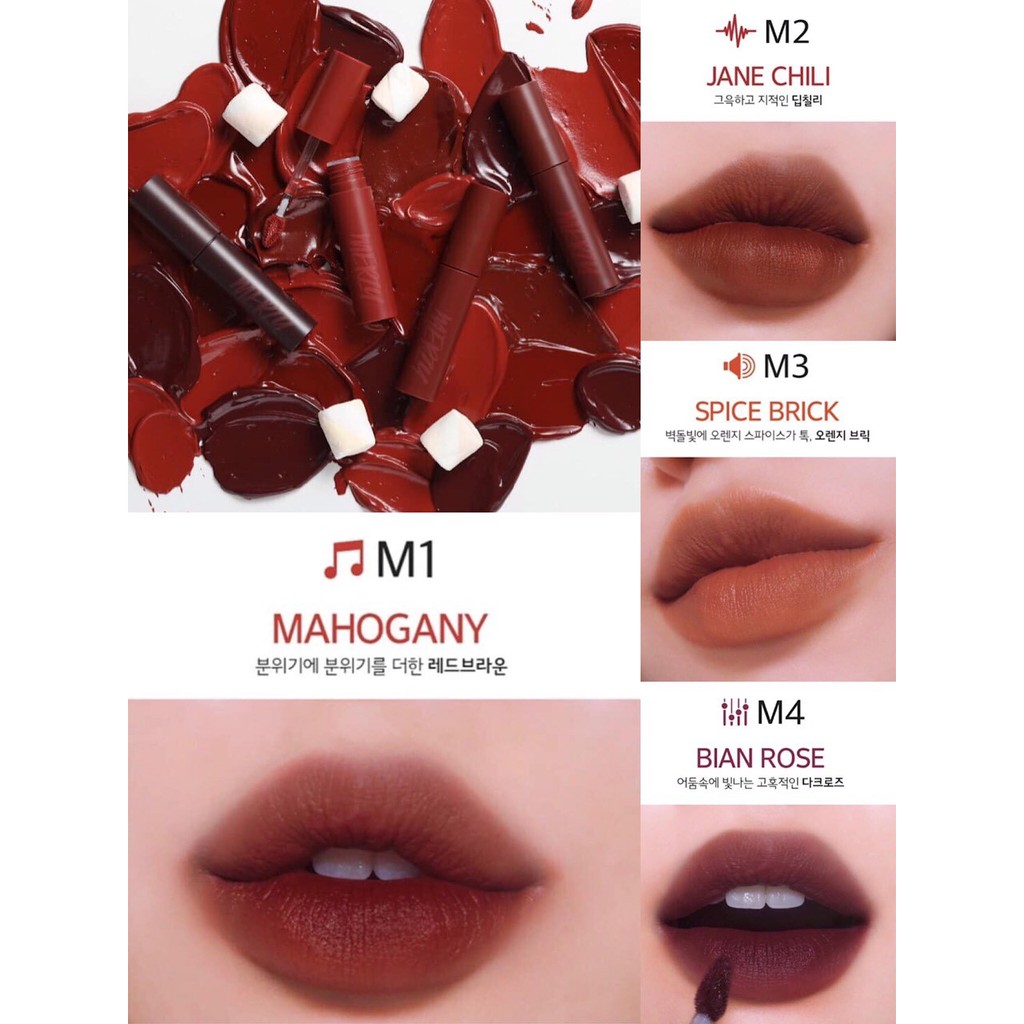 [MỚI] Son Kem Merzy Bite The Beat Mellow Tint | BigBuy360 - bigbuy360.vn