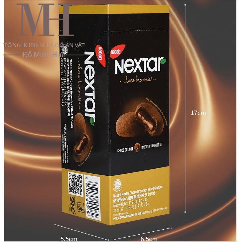 1 hộp 8 cái Bánh socola Nabati Nextar