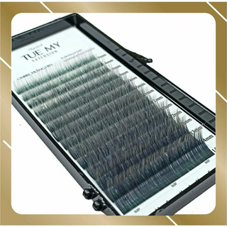 Ombre Trắng Đen - Mi Lụa Màu Classic 0.07 Mix Size (14 line)
