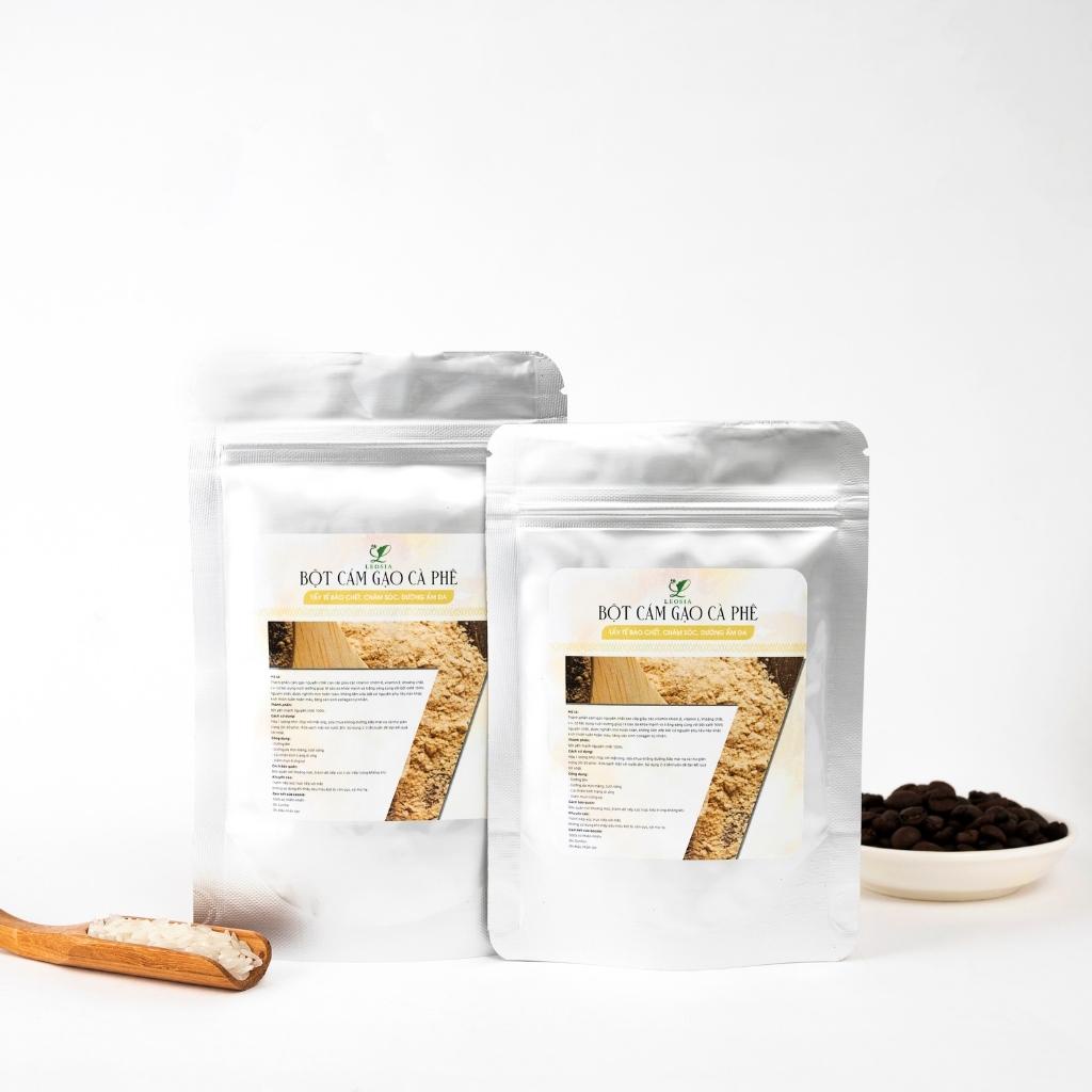 Bột Cám Gạo Cà Phê Leosia nguyên chất 50G | 100% Hữu cơ
