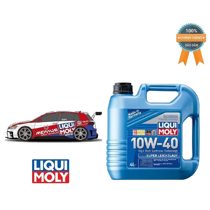 Nhớt Liqui Moly Super Leichlauf 10W40 can 4L dành cho xe ô tô - xe ga