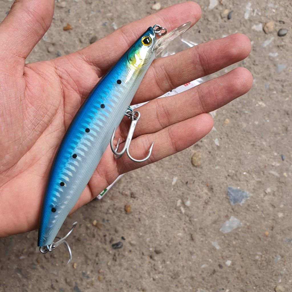 Cần câu cá ❤️FREE SHIP❤️ MG8 - Mồi câu cá lure Minnow 28gr chuyên câu biển Ares Dài 13.5mm Lặn tối đa 2,5m ,đảm bảo rẻ n