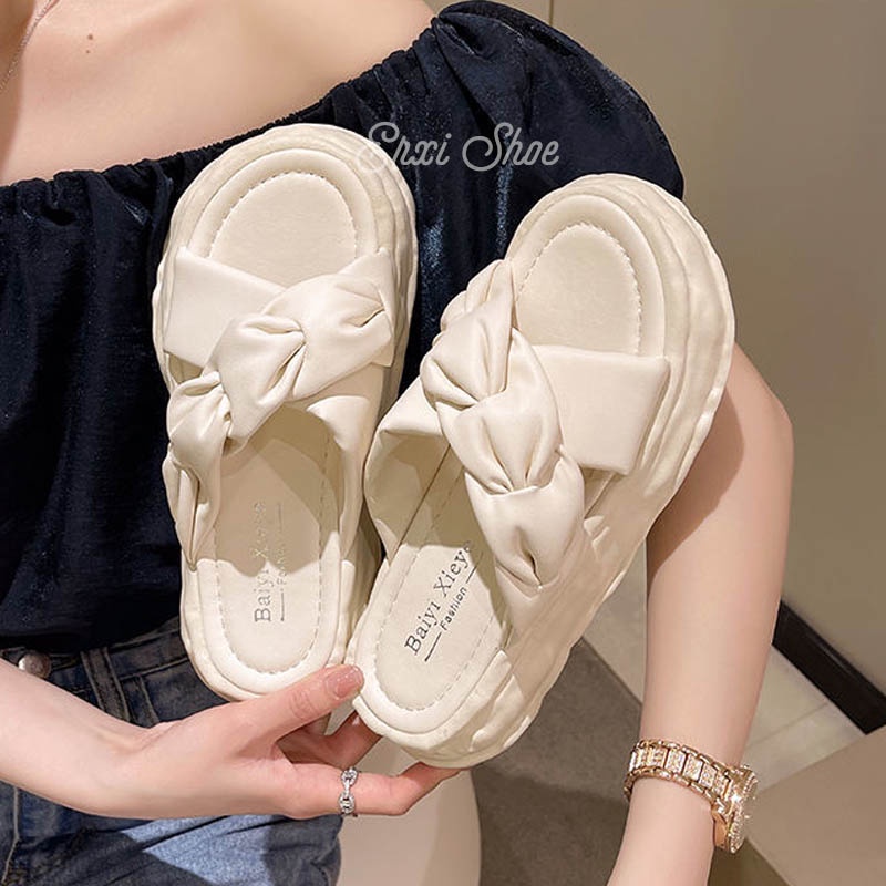 Oeggeo shop Dép Đế Xuồng Quai Chéo Thời Trang Thường Ngày Cho Nữ