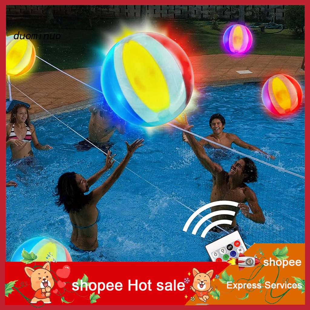 dmm Beach Ball Toy Lighting Waterproof Remote Controlled Kids Inflated Beach Ball Toy for Entertainment