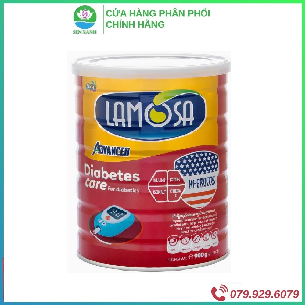 [SenXanh SG] Sữa Bột Dinh Dưỡng Cho Người Tiểu đường - Lamosa DIABETES CARE 900G