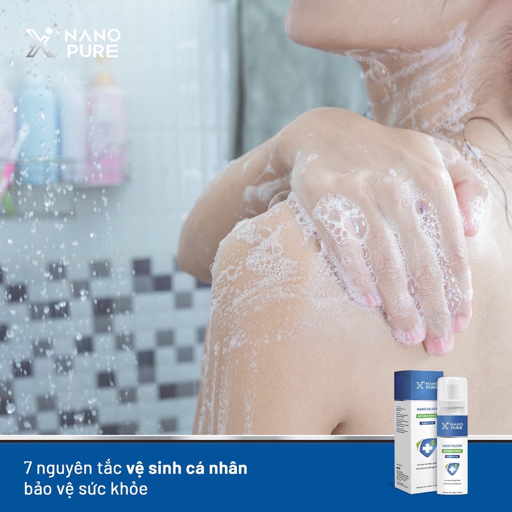 [Combo 2] Xịt khử mùi hôi nách, khử mùi cơ thể Nano Xpure - khử mùi hôi nách, mùi hôi cơ thể công nghệ nano bạc 100ML