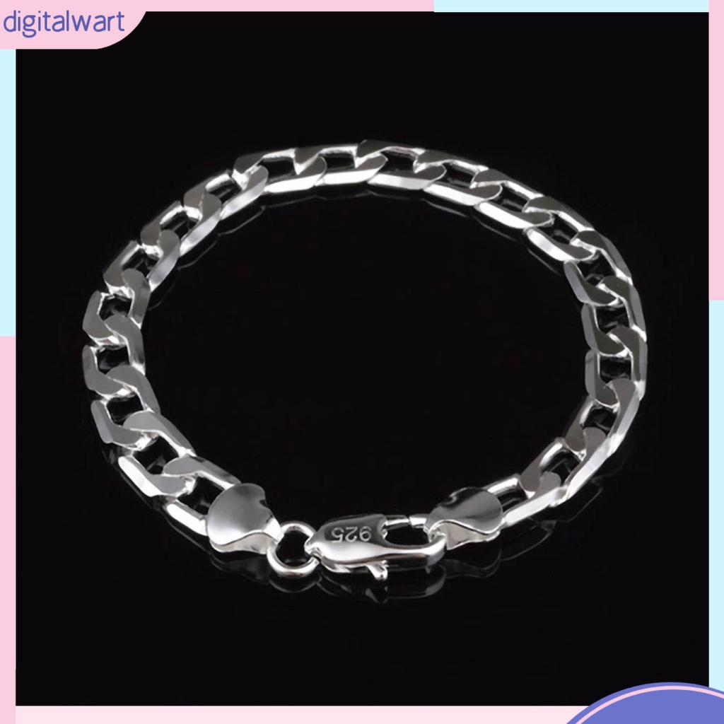 Vòng Tay Mạ Bạc Kiểu Dáng Đơn Giản Cho Nam
