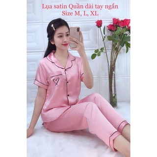 Set bộ lụa satin pjzama size l 50-55kg