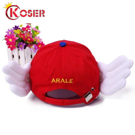 Coser KING Anime Cosplay Breathable Net Cap Hats Dr.Slump Arale Angel Summer Brim Colorful Mesh Adjustable Adult Hat