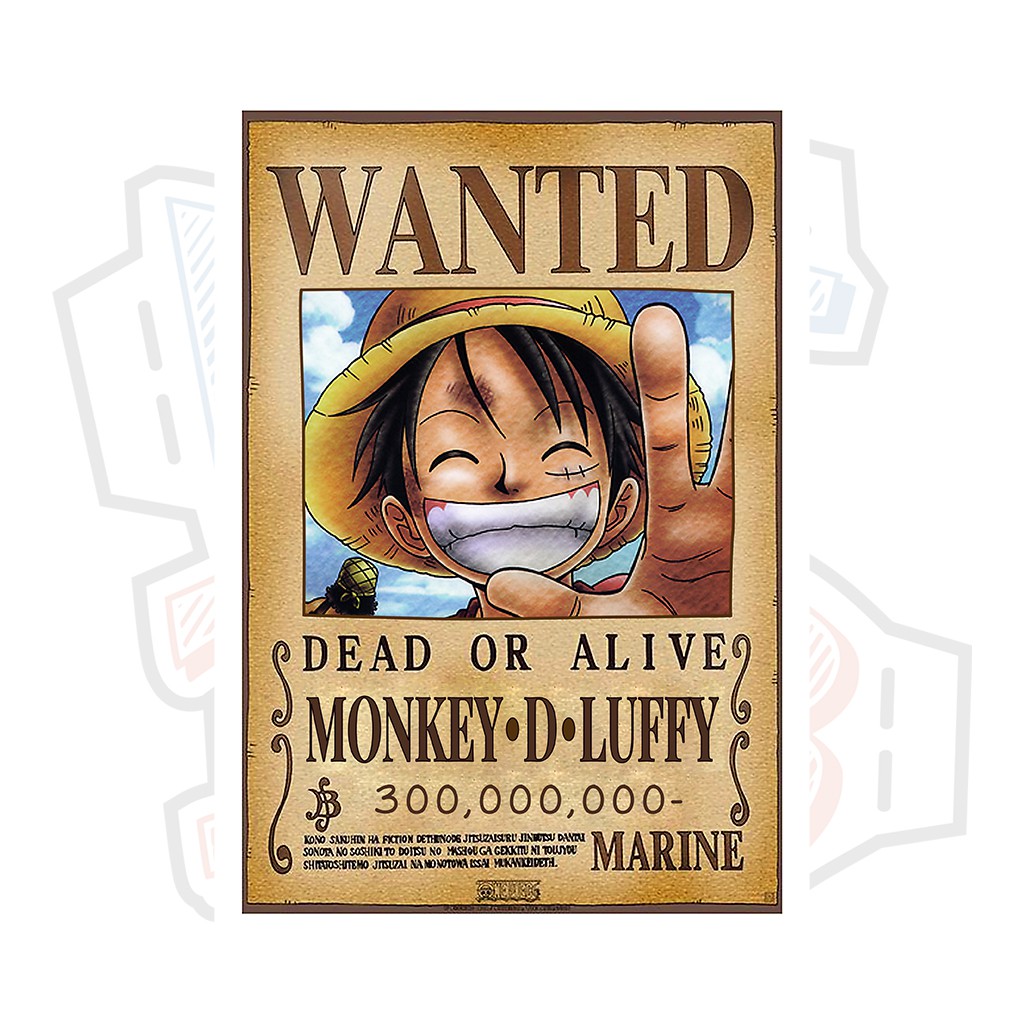 Poster Truy Nã Luffy Mũ Rơm - One Piece | Shopee Việt Nam