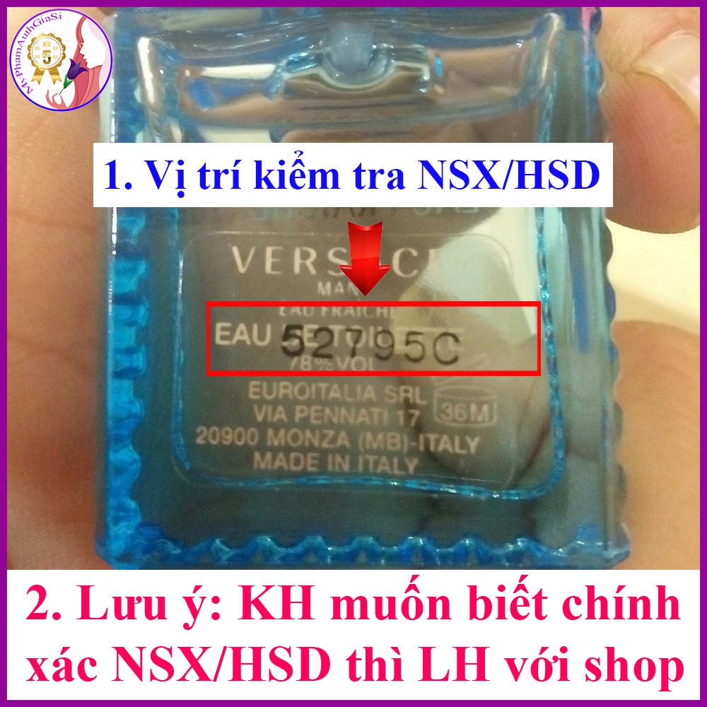 Nước hoa mini versace man eau fraiche cho nam 5ml