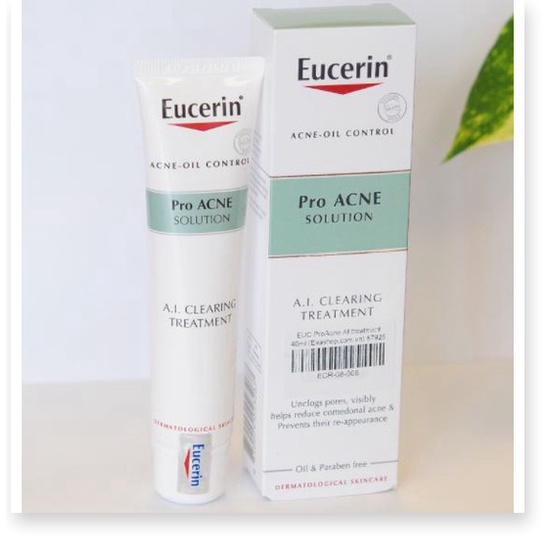 Tinh Chất Giảm Mụn, Mờ vết Thâm Eucerin Acne-Oil Control Pro Acne Solution A.I Clearing Treatment 40ml