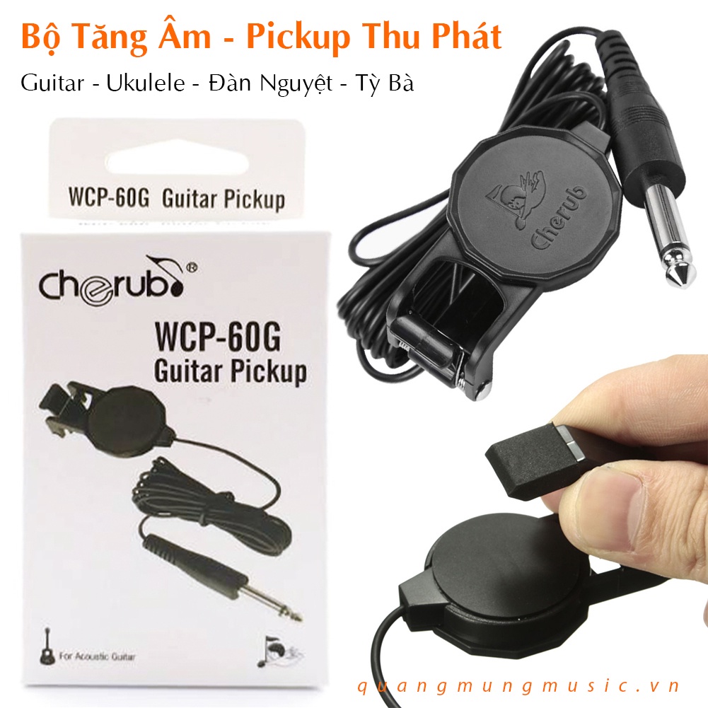 Bộ Tăng Âm – Pickup WCP-60G – Bộ Thu Phát Chuyên Dùng Cho Guitar, Ukulele, Đàn Nguyệt, Tỳ Bà