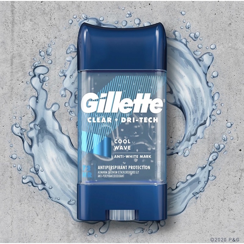 LĂN KHỬ MÙI GILLETTE CLEAR GEL 107G SPORT ACTIVE | COOL WAVE | ARTIC ICE | GEL KHỬ MÙI GILLETTE USA 107G