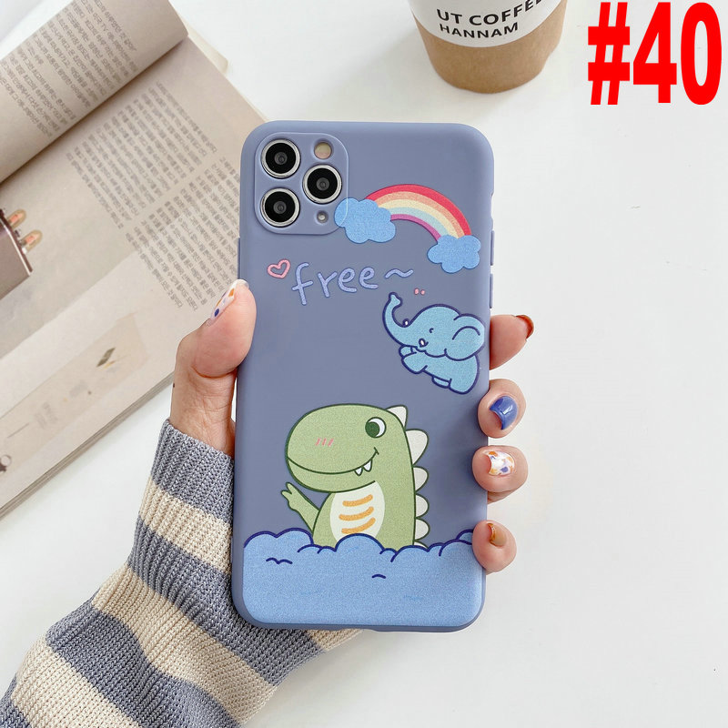 ST|【COD&Ready Stock】Dinosaur Cat Girl Soft Case for Vivo S1 Pro Y20 Y20s Y12s 2021 Y30i Y30 Y50 Y19 Y11 Y12 Y15 Y17 Y65 Y71 Y81 Y91 Y93 Y95 V5s V5 V7 Plus V9 V5 V11 V15 Z1 Pro U10